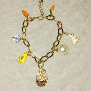 Vintage Easter Charm Bracelet